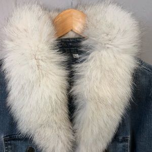 Genuine fur collar